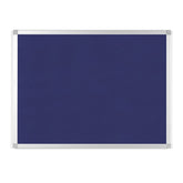 MasterVision Ayda Blue Felt Bulletin Board, 36" x 48", Aluminum Frame